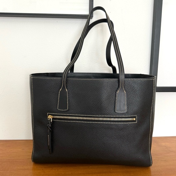 Dooney & Bourke Florentine Leather Ashton Tote Handbag in Black - Picture 5 of 8